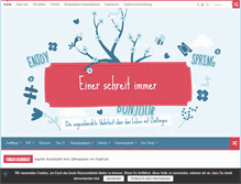 Tablet Screenshot of einerschreitimmer.com